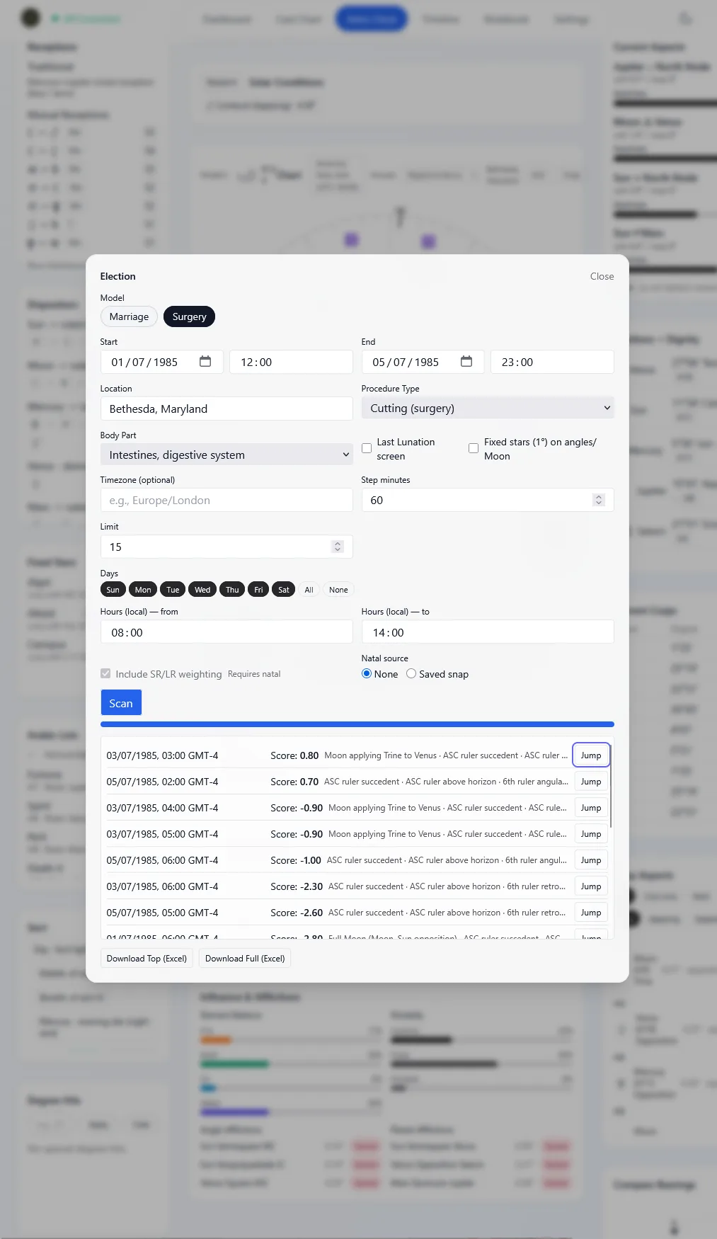Vox Stella Surgery Election timing screenshot